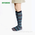 National style festive geometric knee high lady's socks